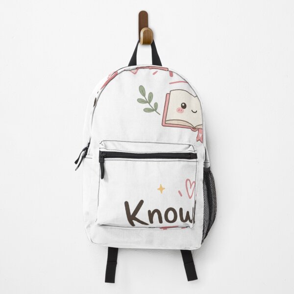 Item preview, Knowledge First Cute Study Motivation Design | Kawaii Book Lover Aesthetic Sticker designed and sold by Sanika arts .