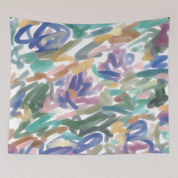 Item preview, Colorful Doodle Scribble Painting Rainbow Abstract Fun Happy designed and sold by hopecope.