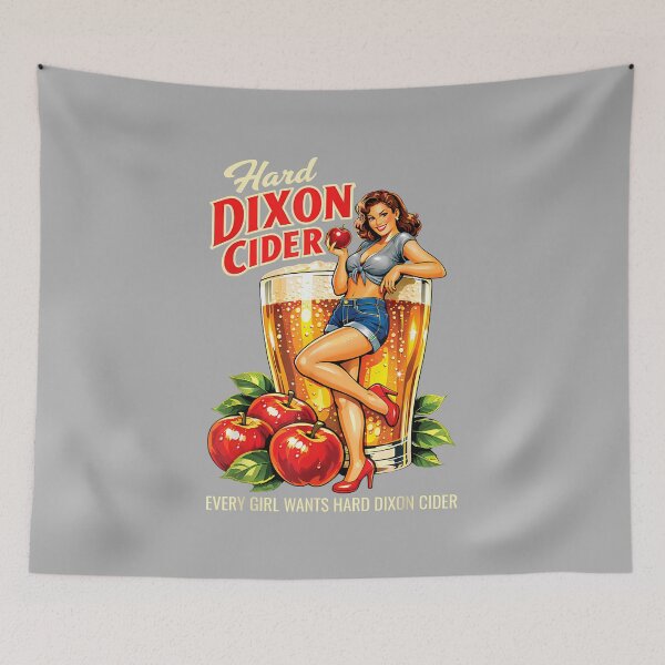 Item preview, Dixon Cide Hard Cider Adult Humor Pun Innuendo Joke Gag designed and sold by ArleneRowe.