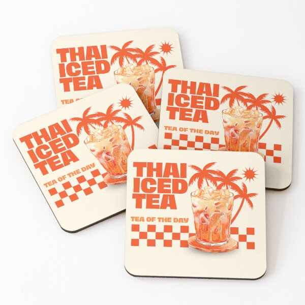 Item preview, Thai Iced Tea Tea Of The Day Retro Graphic Art designed and sold by SilverSeaBKK.
