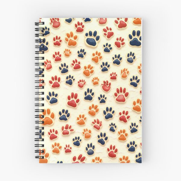 Item preview, Colorful Paw Print Pattern Cute Pet Lover Seamless Dog Paw Design designed and sold by AnimalAirtistry.