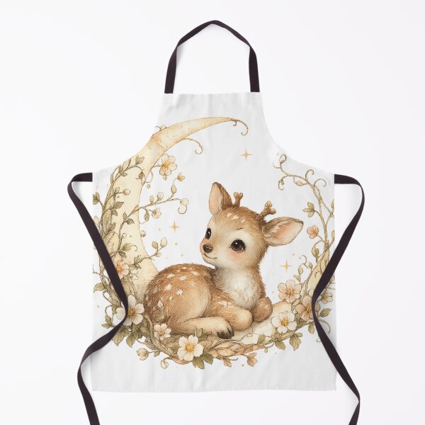 Item preview, Dreamy Baby Deer Moon Vines designed and sold by Color Reverie.