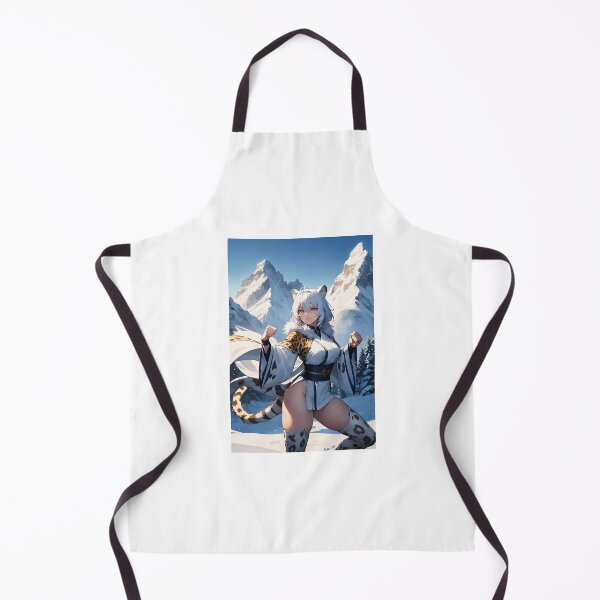 Item preview, Snow Leopard Anime Martial Arts Girl Mountain Fantasy - Shiradate Mitsurumi designed and sold by iloveanimechibi.