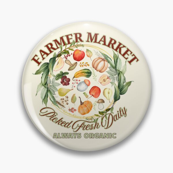 Item preview, Farmer Market Picked Fresh Daily Autumn Watercolor Art designed and sold by SilverSeaBKK.