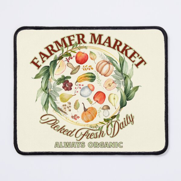 Item preview, Farmer Market Picked Fresh Daily Autumn Watercolor Art designed and sold by SilverSeaBKK.
