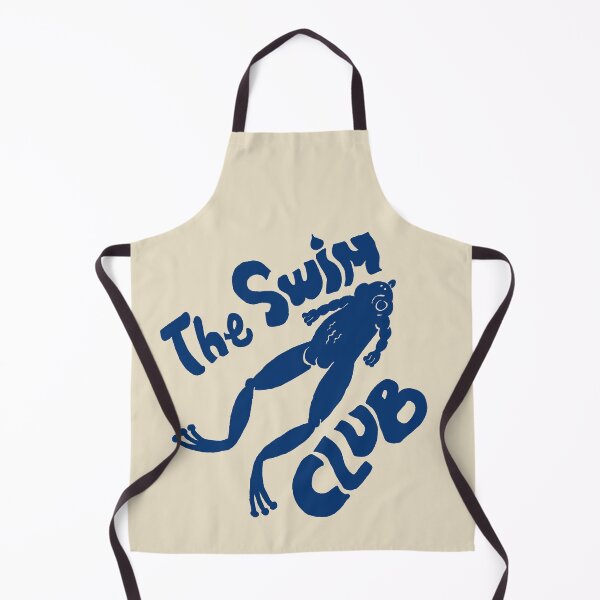 Item preview, The Blue Frog Swim Club, a Hand Drawn Linocut Illustration designed and sold by RNASstuff.