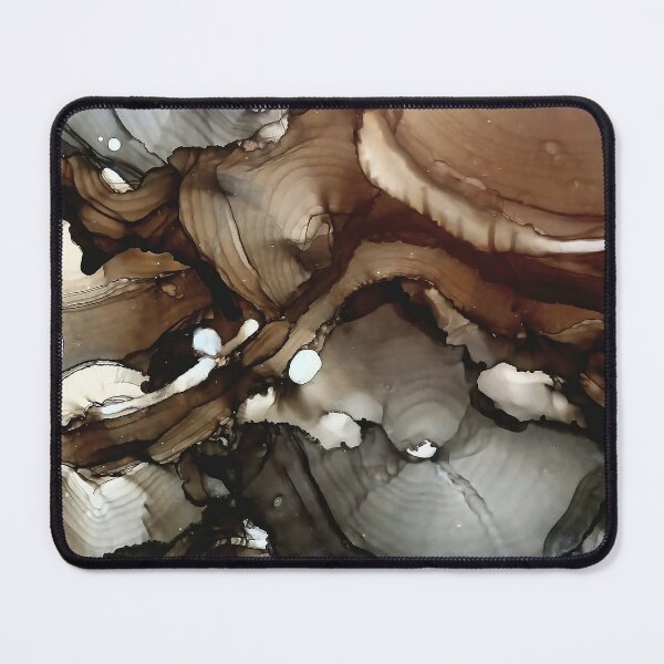 Item preview, Subterranean Roots – Abstract Smoky Alcohol Ink Print | Shadow Work & Grounding Art designed and sold by InnerCurrentCo.