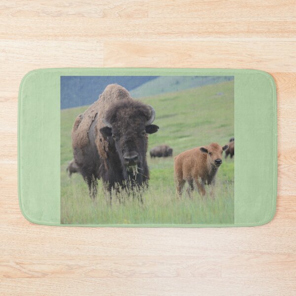 Item preview, Bison Cow and Calf on the Range designed and sold by Whisperingpeaks.