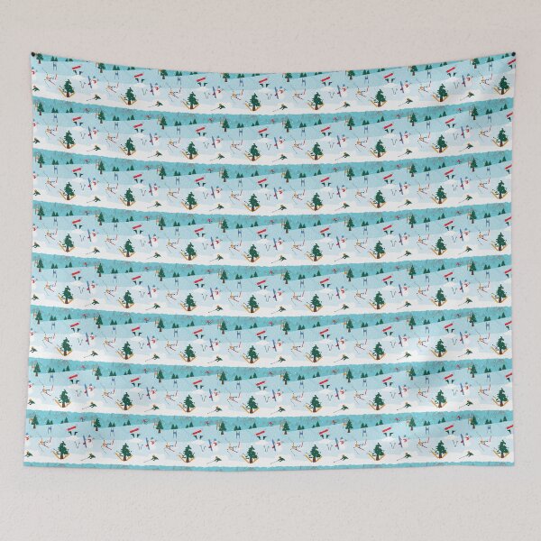 Item preview, Funny Skiing Hazards on the Winter Slopes designed and sold by VintageStyle.