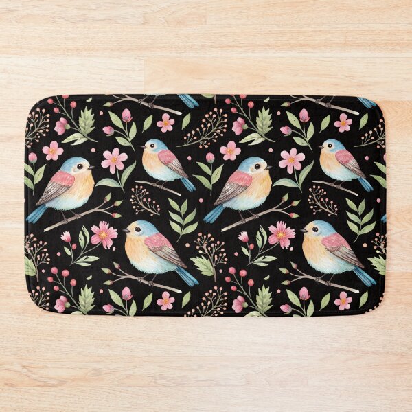 Item preview, Birds and flowers pattern designed and sold by trendspatterns.