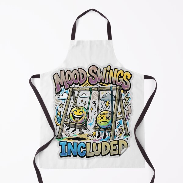 Item preview, Mood Swings Included Funny Mental Health Doodle designed and sold by Sitred123.