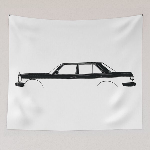 Item preview, 280 E (W123) (Black) designed and sold by Car Silhouettes.
