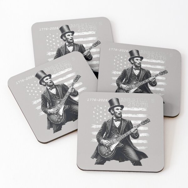 Item preview, Abraham Lincoln Playing Guitar 4th July 250th Anniversary_4 designed and sold by mjohnson9.