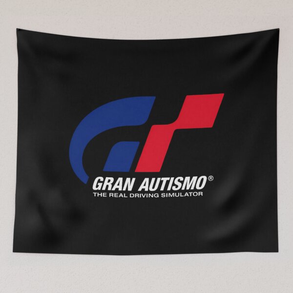 Item preview, Gran Autismo Logogran Turismo Logo Spoof Parody Meme designed and sold by WhiskeyBoom.