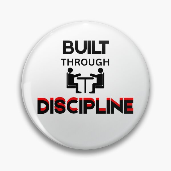 Item preview, Built Through Discipline Fitness Motivation Design designed and sold by 95PrintAura.