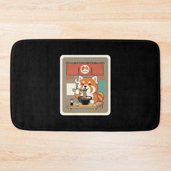 Item preview, Happy Red Panda Enjoying Ramen in Cozy Japanese Noodle Shop designed and sold by JordynLadukeg65.