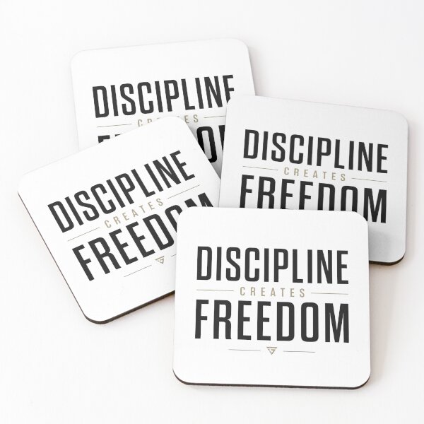 Item preview, Discipline Creates Freedom | Motivational Minimalist Quote designed and sold by Irene Catchmind.