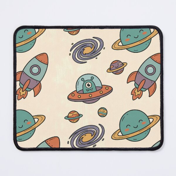 Item preview, Space Rocket Planets Aliens Art Doodles Robots Fantasy designed and sold by ART ATTACK ZONE.