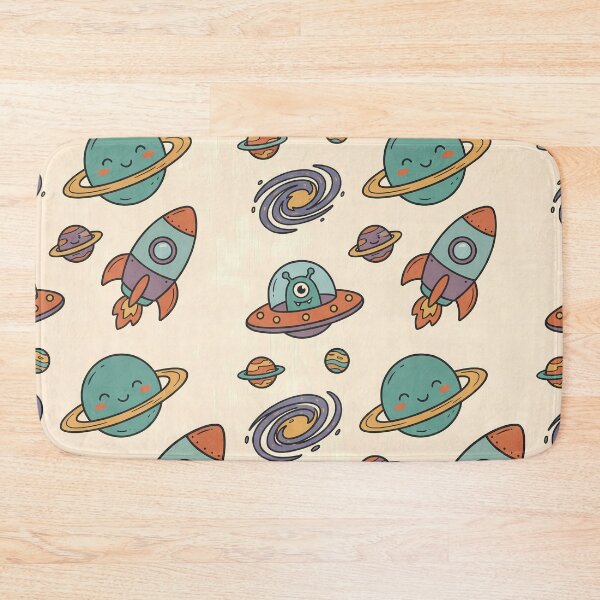 Item preview, Space Rocket Planets Aliens Art Doodles Robots Fantasy  designed and sold by ART ATTACK ZONE.