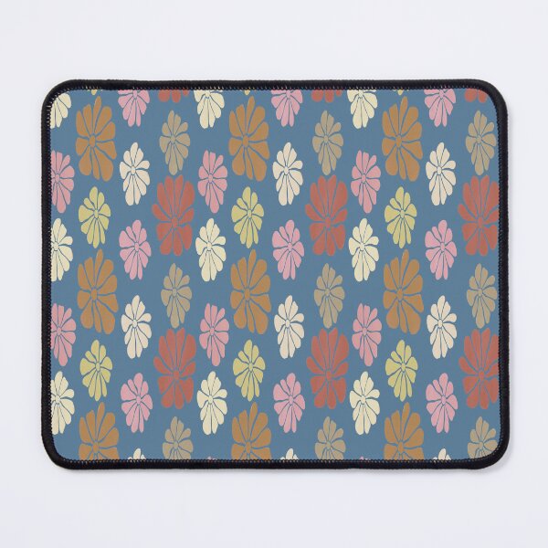 Item preview, Retro Botanical Floral Faded Resort Pattern on Slate Blue designed and sold by PVTCreations.