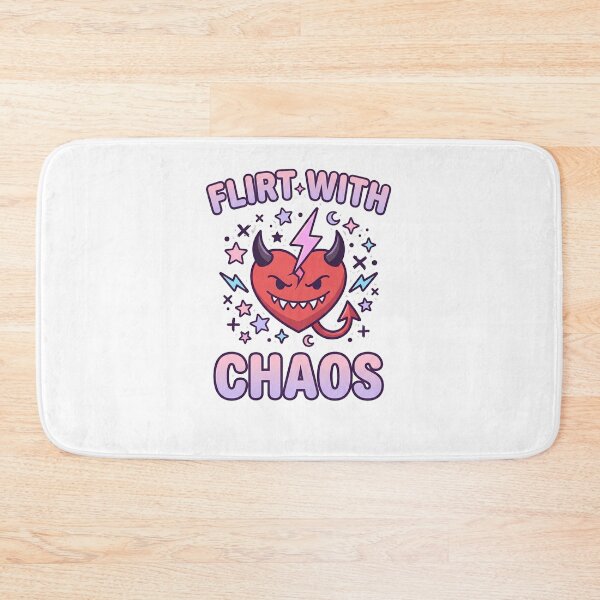 Item preview, Flirt With Chaos Funny Pastel Goth Devil Heart designed and sold by Sitred123.