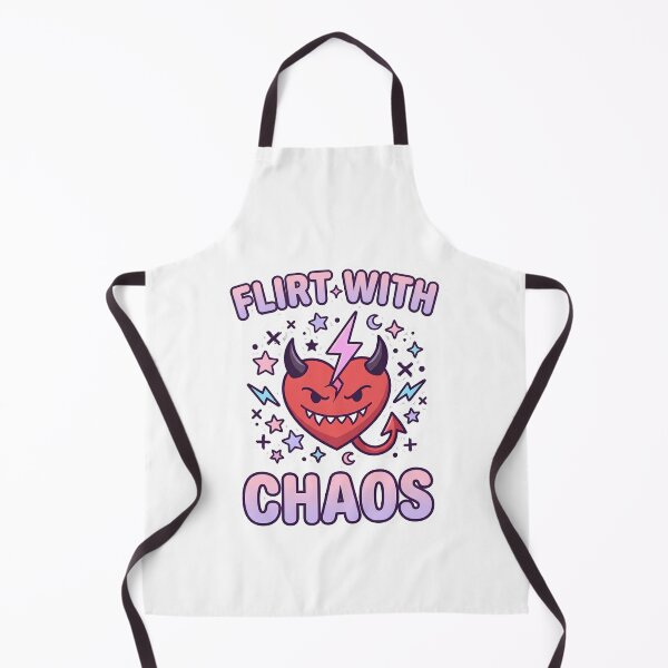 Item preview, Flirt With Chaos Funny Pastel Goth Devil Heart designed and sold by Sitred123.