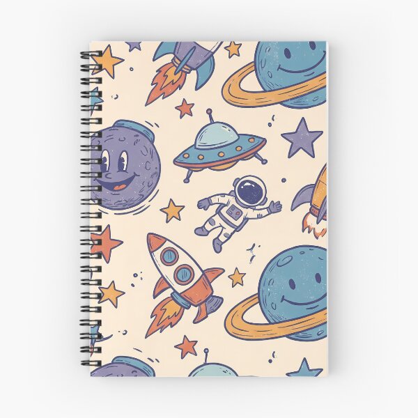 Item preview, Astronaut Space Rocket Planets Aliens Art Doodles Fantasy  designed and sold by ART ATTACK ZONE.