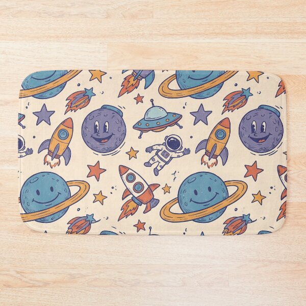 Item preview, Astronaut Space Rocket Planets Aliens Art Doodles Fantasy  designed and sold by ART ATTACK ZONE.