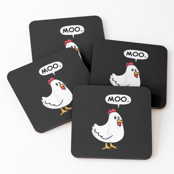 Item preview, Moo Chicken Funny Sayings designed and sold by goombi-creative.