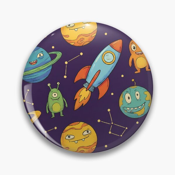Item preview, Space Lover Rocket Planets Aliens Art Doodles Fantasy  designed and sold by ART ATTACK ZONE.
