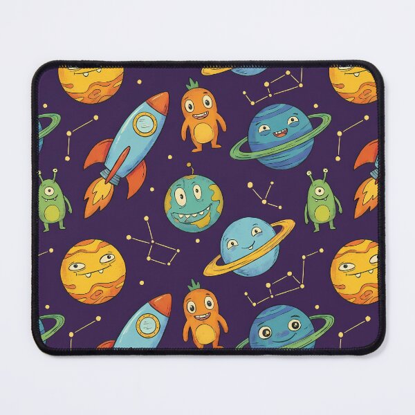 Item preview, Space Lover Rocket Planets Aliens Art Doodles Fantasy designed and sold by ART ATTACK ZONE.