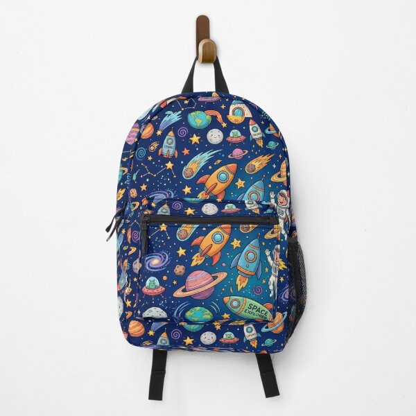 Item preview, Stars Space Rocket Planets Aliens Art Doodles Fantasy  designed and sold by ART ATTACK ZONE.