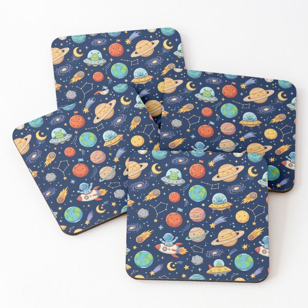 Item preview, UFO Space Rocket Planets Aliens Art Doodles Fantasy  designed and sold by ART ATTACK ZONE.