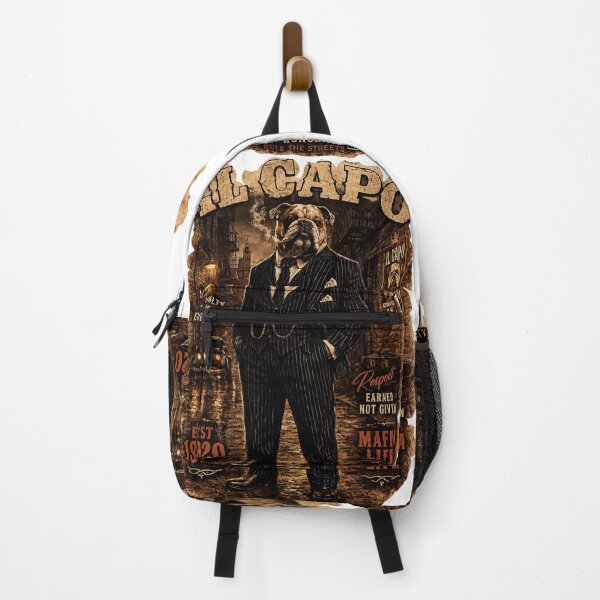Item preview, Bulldog Mafia Boss in Dark Alley | Noir Gangster Dog Art2 designed and sold by shikuldo7.