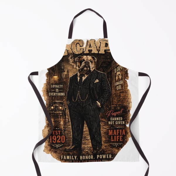 Item preview, Bulldog Mafia Boss in Dark Alley | Noir Gangster Dog Art2 designed and sold by shikuldo7.