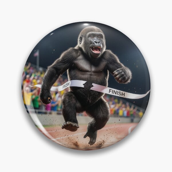 Item preview, Fleet Gorilla Breaks the Victory Tape designed and sold by Tridentulus.