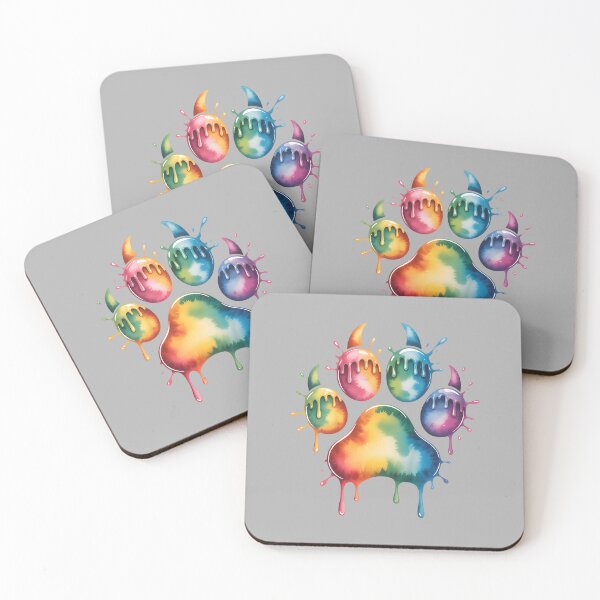 Item preview, Dog Paw Tie Dye Cute Colorful Pet Owner Mom Dad Lover designed and sold by ArleneRowe.