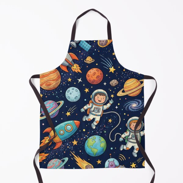 Item preview, Astronauts Space Rocket Planets Aliens Art Doodles designed and sold by ART ATTACK ZONE.