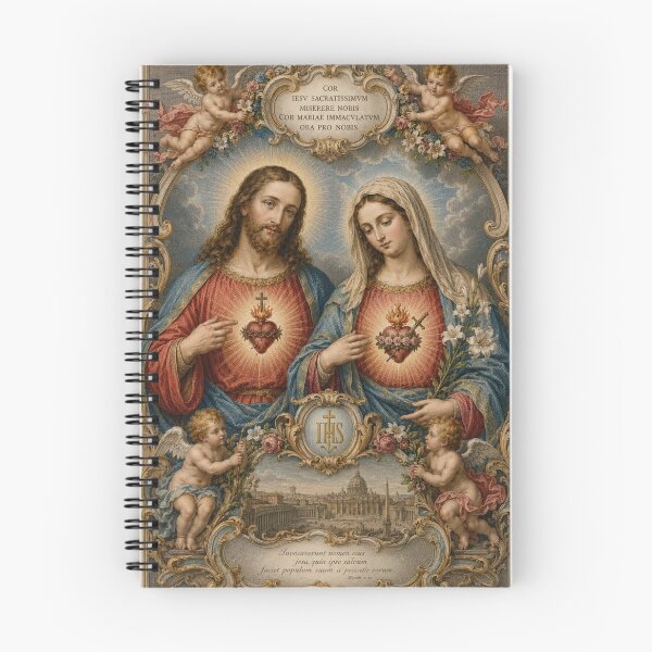 Artikelvorschau, Heilige Herzen Jesu und Mariens – Miserere Nobis entworfen und verkauft von Crux Fidelis.