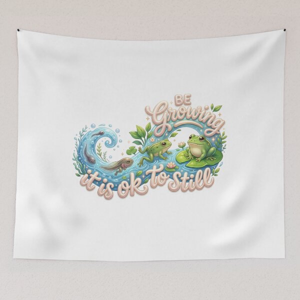 Item preview, It Is OK To Still Be Growing Frog Life Art designed and sold by pradeepvisuals.