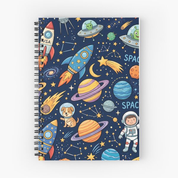 Item preview, OVNI Space Rocket Planets Aliens Art Doodles Fantasy  designed and sold by ART ATTACK ZONE.