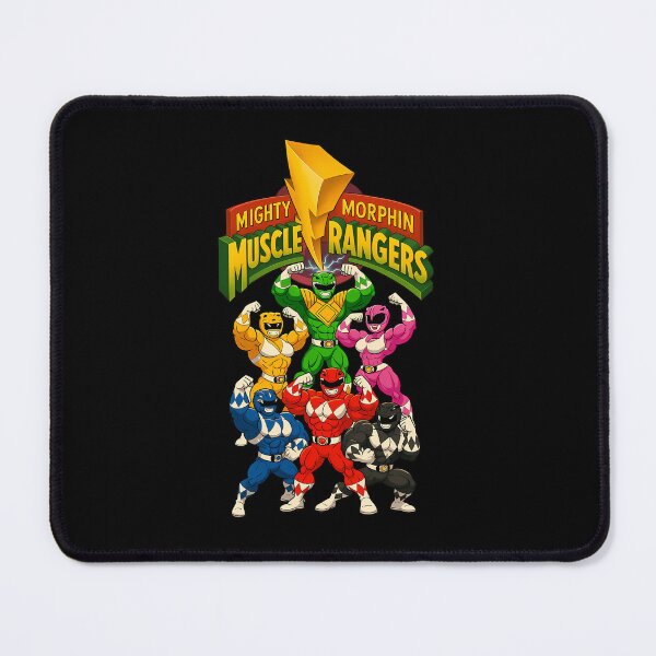 Item preview, Mighty Morphin Muscle Rangers Flexin Through The Muscle Grid designed and sold by WhiskeyBoom.