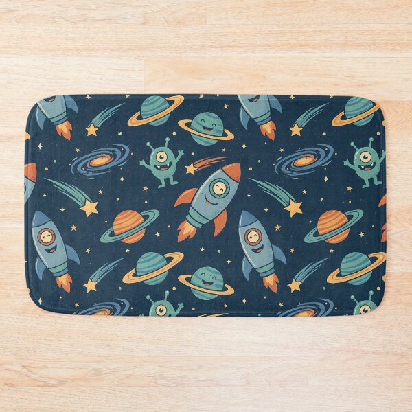 Item preview, Space Rocket Planets Aliens Art Doodles Monster designed and sold by ART ATTACK ZONE.
