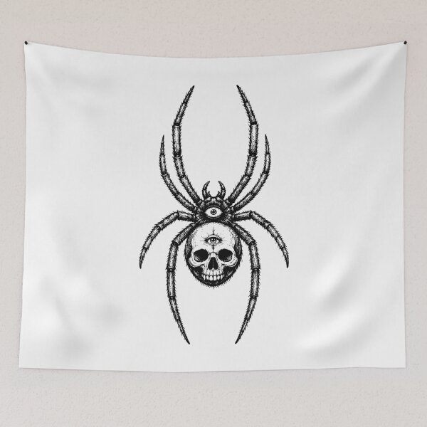 Item preview, Skull Spider Occult Third Eye Illustration designed and sold by Eh Plus Designs.