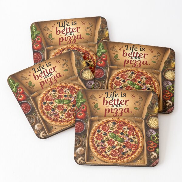Item preview, Life is Better with Pizza - Cowboy Style designed and sold by Studios Krys2GEK.
