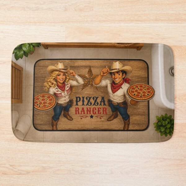 Item preview, Life is Better with Pizza - Cowboy Style designed and sold by Studios GEK.