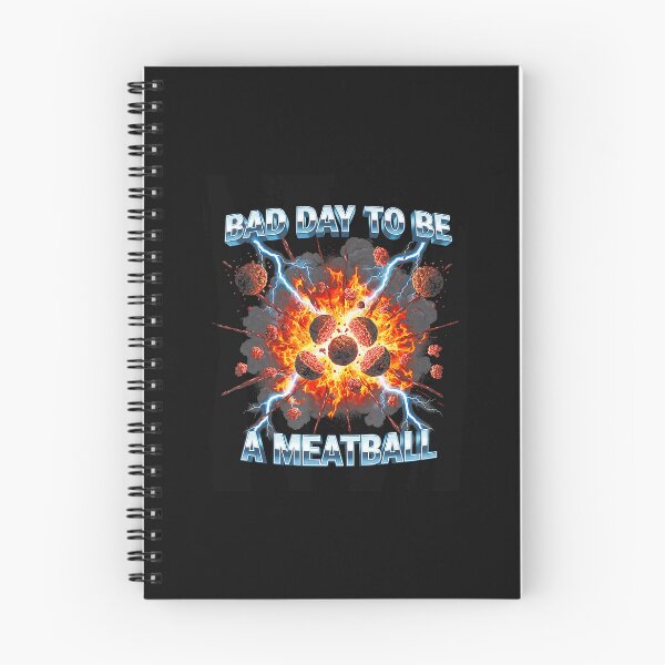 Item preview, Bad Day to Be a Meatball Explosive Food Meme Retro designed and sold by Masonixem.