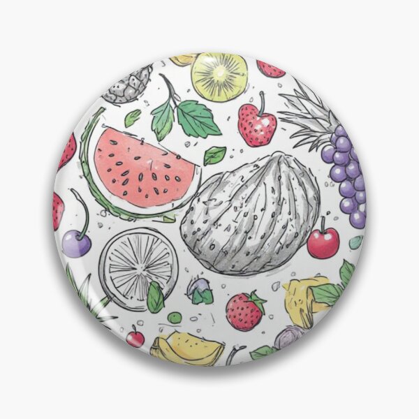 Item preview,  Tropical Fruit Seamless Pattern Sliced Watermelon and Pineapple Art designed and sold by dcohea.