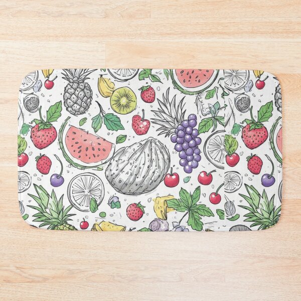 Item preview,  Tropical Fruit Seamless Pattern Sliced Watermelon and Pineapple Art designed and sold by dcohea.