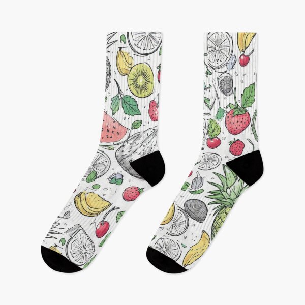 Item preview,  Tropical Fruit Seamless Pattern Sliced Watermelon and Pineapple Art designed and sold by dcohea.